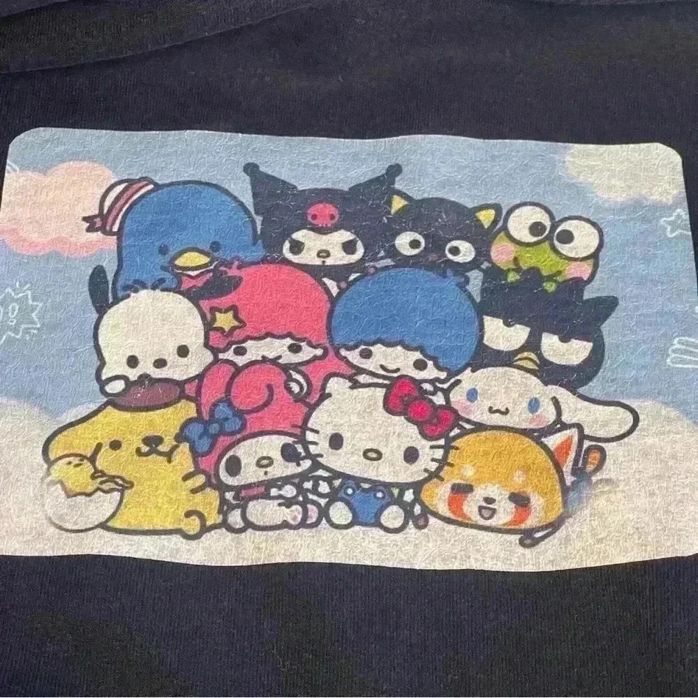 Hello Kitty And Friends Graphic Pullover Sweatshirt Sz Small Black No String - Picture 6 of 7